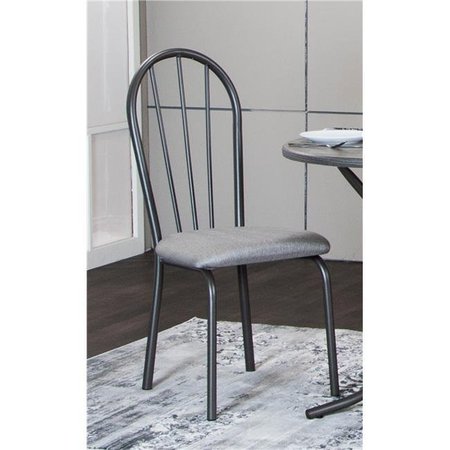 SUNSET TRADING Sunset Trading CR-D8719-03-2 Steel Gray Dining Chair  Set of 2 CR-D8719-03-2
